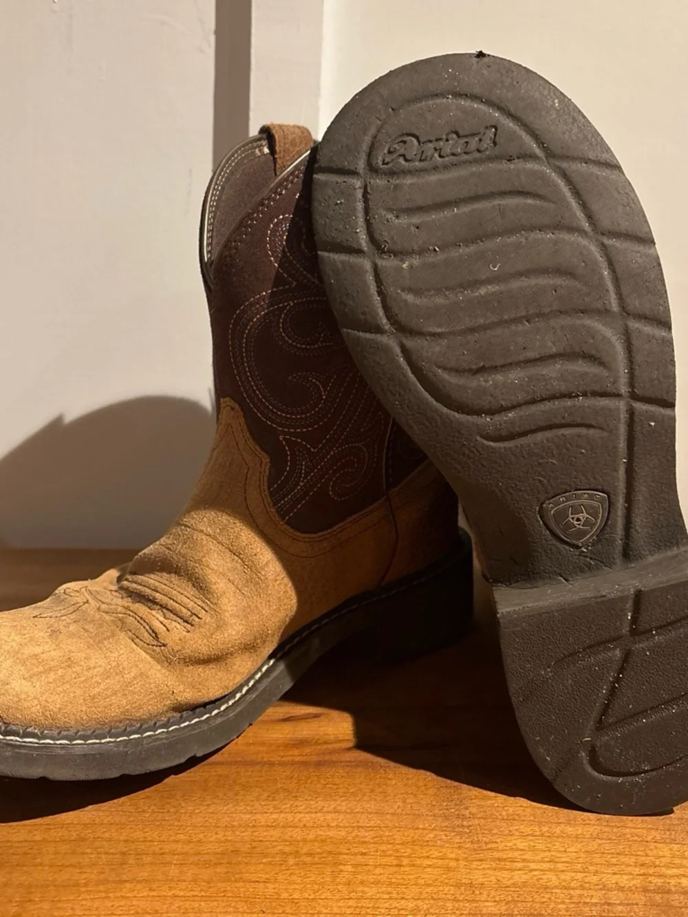Ariat Brown Leather Western Boots